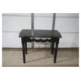 Side Table with Faux Marble Top