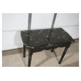 Side Table with Faux Marble Top