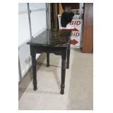 Side Table with Faux Marble Top