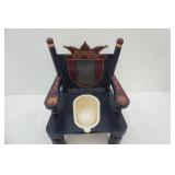 Wooden Potty Chair 13.5" wide by 18" tall