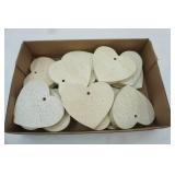 4" decorative wooden hearts