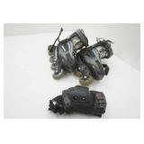 roller blades and pads