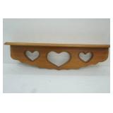 wood "heart" shelf