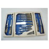 Vintage 19pc Golden Prestige Cutlery Set