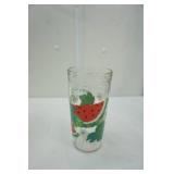 8ct Vintage Anchor Hocking Watermelon Jelly Jar Drinking Glasses