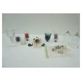 Votive Candle Holders, Decorative Wall Hanging Bell, and Candles