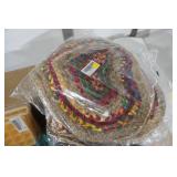NEW Braided Heart Rugs, Kids Cups w/lids and Straws, Silicone Kitchenware