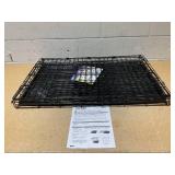 MidWest Homes for Pets 36-Inch iCrate Folding Dog Crate with Divider Panel, Leak-Proof Tray & Secure Latches  Metal Wire Kennel for Medium Large Breeds  Portable, Durable & Easy to Assemble