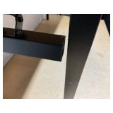 Need Folding Desk, 54 inch Large Computer Desk for Home Office, No Install Needed Study Student Writing Table Desk Workstation, Teak Black
