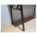 Need Folding Desk, 54 inch Large Computer Desk for Home Office, No Install Needed Study Student Writing Table Desk Workstation, Teak Black