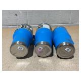LOT OF 3 Assorted YETI Blue Tumblers