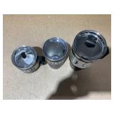 LOT OF 3 Assorted YETI Black Tumblers