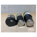LOT OF 3 Assorted YETI Black Tumblers