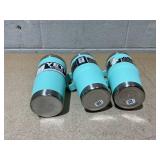 LOT OF 3 Assorted YETI Blue Tumblers