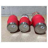 LOT OF 3 Assorted YETI Red Tumblers