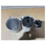 LOT OF 3 Assorted YETI Gray Tumblers