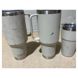 LOT OF 3 Assorted YETI Gray Tumblers