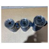 LOT OF 3 Assorted YETI Blue Tumblers