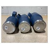 LOT OF 3 Assorted YETI Blue Tumblers