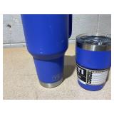 LOT OF 3 Assorted YETI Blue Tumblers