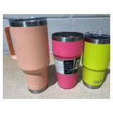 LOT OF 3 Assorted YETI Tumblers