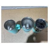 LOT OF 3 Assorted YETI Blue Tumblers