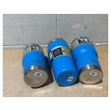 LOT OF 3 Assorted YETI Blue Tumblers