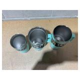 LOT OF 3 Assorted YETI Blue Tumblers
