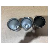 LOT OF 3 Assorted YETI Brown Tumblers