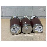 LOT OF 3 Assorted YETI Brown Tumblers
