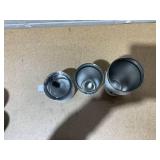 LOT OF 3 Assorted YETI White Tumblers