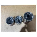 LOT OF 3 Assorted YETI Brown Tumblers