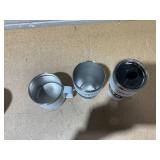 LOT OF 3 Assorted YETI White Tumblers