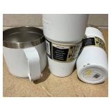 LOT OF 3 Assorted YETI White Tumblers