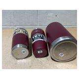 LOT OF 3 Assorted YETI Maroon Tumblers
