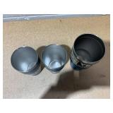 LOT OF 3 Assorted YETI Teal Tumblers