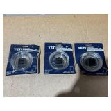 LOT OF 3 YETI Rambler Stronghold Lid
