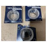 LOT OF 3 YETI Rambler Stronghold Lid