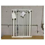 InnoTruth 29-39.6Baby Gate for Stairs,36" Extra Tall Dog Gate for The House,Dual-Lock Safety and One Hand Opening Design,Kid Gate for Doorways,Kitchen,Room,Wall-Friendly Pressure Mounted, Pure White