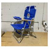 Salt Life 4-Position High Seat Backpack Aluminum Reclining Chair Blue
