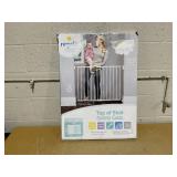 Regalo 2-in-1 Extra Wide Stairway and Hallway Walk ThroughBaby Safety Gate, Hardware Mounting, White 24"- 40.5"W x 28.75"(Pack of 1)