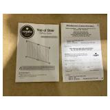 Regalo 2-in-1 Extra Wide Stairway and Hallway Walk ThroughBaby Safety Gate, Hardware Mounting, White 24"- 40.5"W x 28.75"(Pack of 1)
