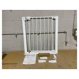 Safety 1st Easy Install Walk Thru Baby Gate for Doorway With Door, Dog Gates, Fits 29"-38", Easy Install 28" Tall, White