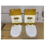 LOT OF 2 Golden Came Toilet Seats