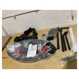 Kanchimi 40" Folding Mini Fitness Indoor Exercise Workout Rebounder Trampoline with Handle, Max Load 330lbs