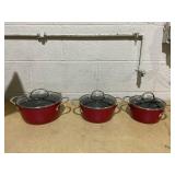 LOT OF 3 Assorted Curtis Stone Cook Pots