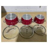 LOT OF 3 Assorted Curtis Stone Cook Pots