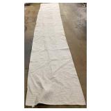 EARTHALL Extra Long Runner Rug 3x18 Ft Washable Runners for Hallways Golden Beige/White