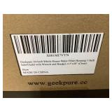 Geekpure 20 Inch Clear Whole House Water Filter Housing - 1" NPT Brass Port