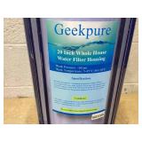 Geekpure 20 Inch Clear Whole House Water Filter Housing - 1" NPT Brass Port